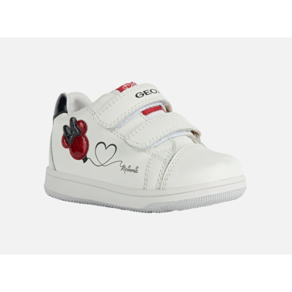 Geox B351HA Sapatilhas Minnie B N.Flick G.A White/Red