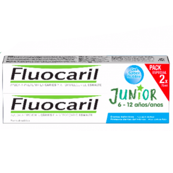Fluocaril Junior Pasta de Dentes Bubble Duo