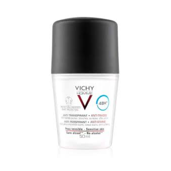 Vichy Homme Deo Roll On Manchas 50ml