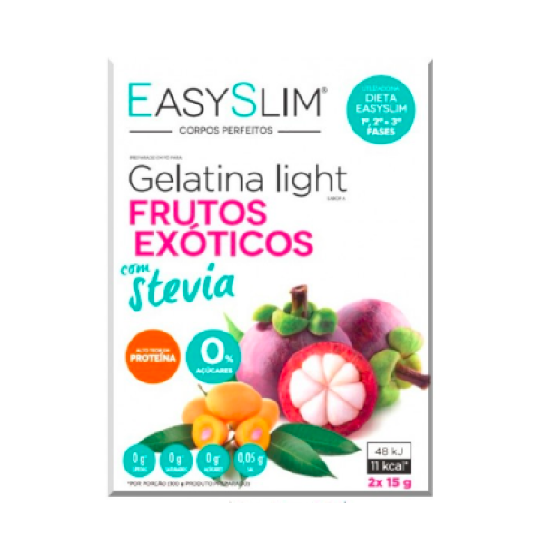 EasySlim Gelatina Light Frutos Exóticos Stevia x2
