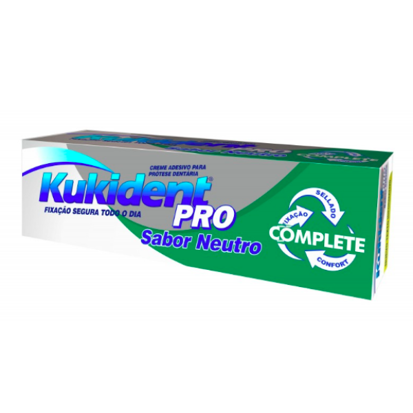 Kukident Pro Complete Neutro Creme Prótese Dentária 70g