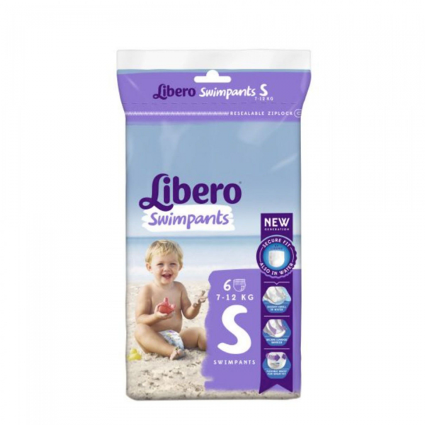 Libero Swimpants Fraldas S (7-12 Kg) x6