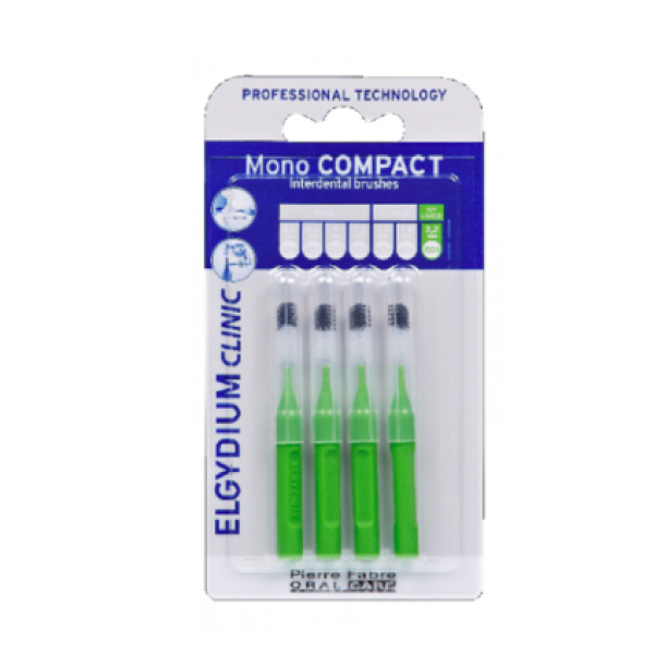 Escovilhão Elgydium Clinic Mono Compact Verde x4