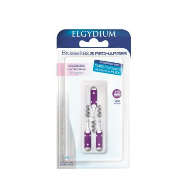 Elgydium Clinic Escovilhão Recarga Violeta 3 Unidades