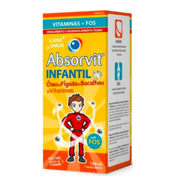 Absorvit Óleo Fígado de Bacalhau Infantil + Vitaminas 150ml