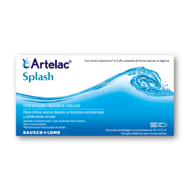 Artelac Splash Colírio Monodoses 0,5ml x30