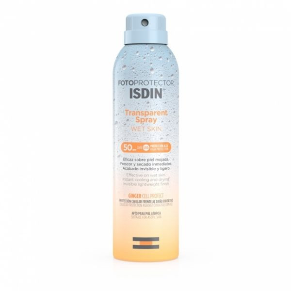 Fotoprotetor ISDIN Transparente Spray Wet Skin SPF50 250ml