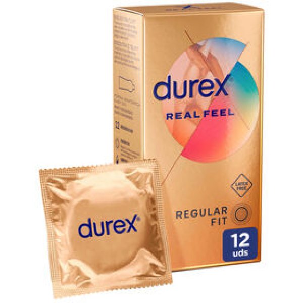 Durex Real Feel Regular Fit Preservativos x12