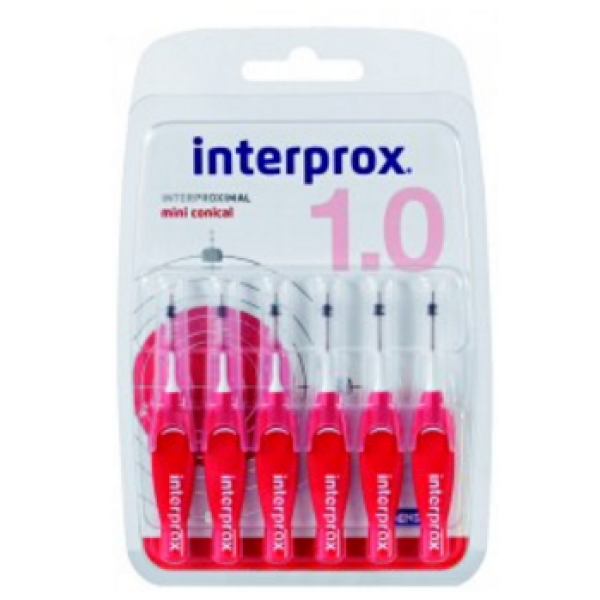 Interprox Escovilhão Mini Conical 1.0 x6
