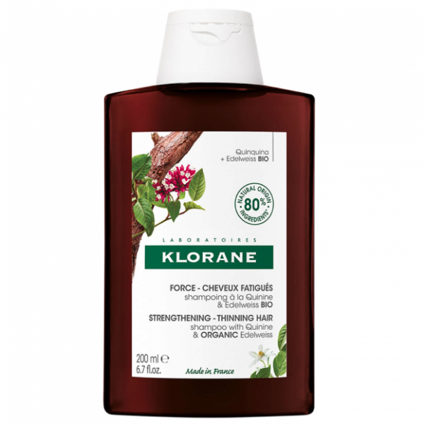 Klorane Capilar Champô Quinina/Edelweiss Bio 200ml