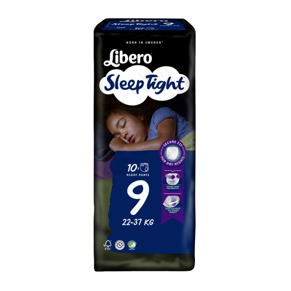 Libero Sleep Tight Cuecas Absorventes T9 (22-37Kg) x10
