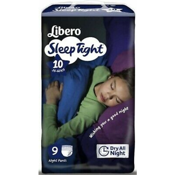 Libero SleepTight Cuecas Absorventes (35-60Kg) T10 X9