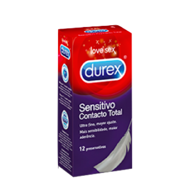 Durex Sensitivo Contacto Total Preservativoss x12