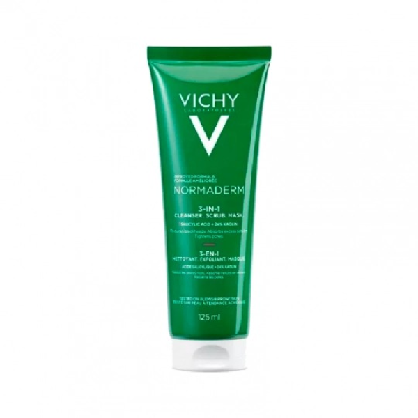 Vichy Normaderm Esfoliante Creme Máscara 3em1 125ml