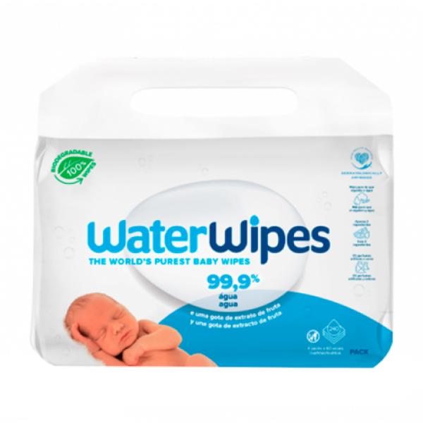 WaterWipes Toalhitas Biodegradáveis Bebé 60X3