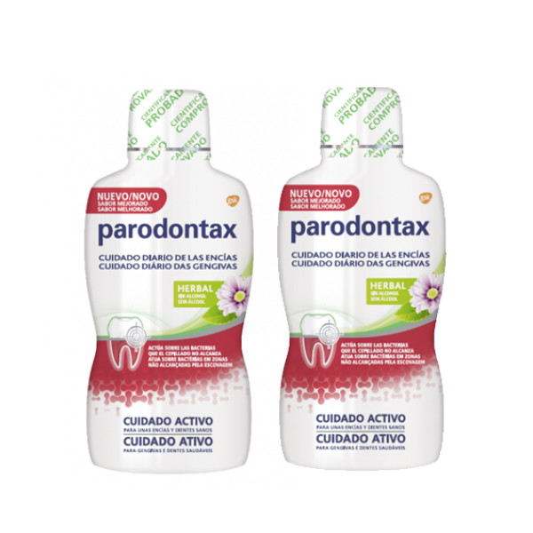 Parodontax Cuidado Diário das Gengivas Duo Elixir Herbal 2 x 500ml com Preço Especial
