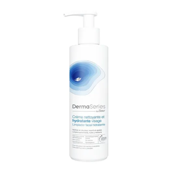 Dove DermaSeries Creme Facial Limpeza Hidratante 250ml