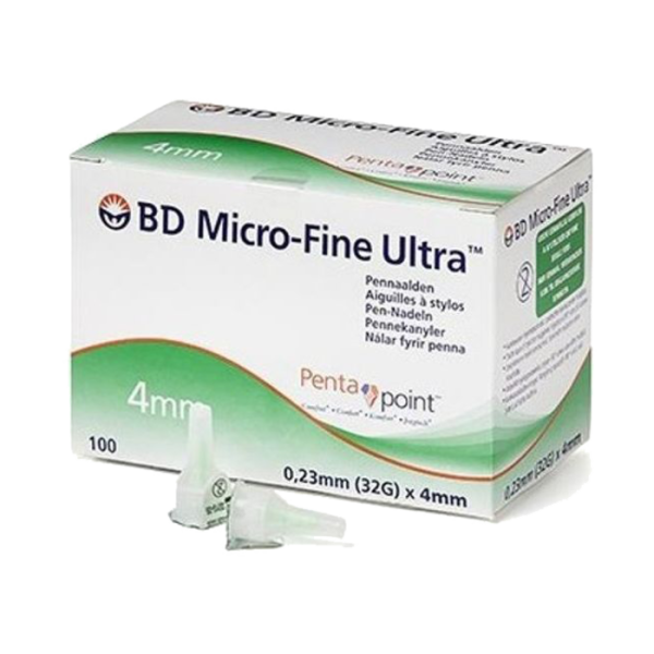 Bd Micro-Fine Ultra Agulhas 4mm X100 320584