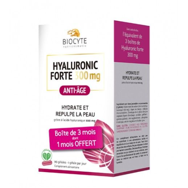 Biocyte Hyaluronic Forte 300mg Anti Age Trio Cápsulas 3x30