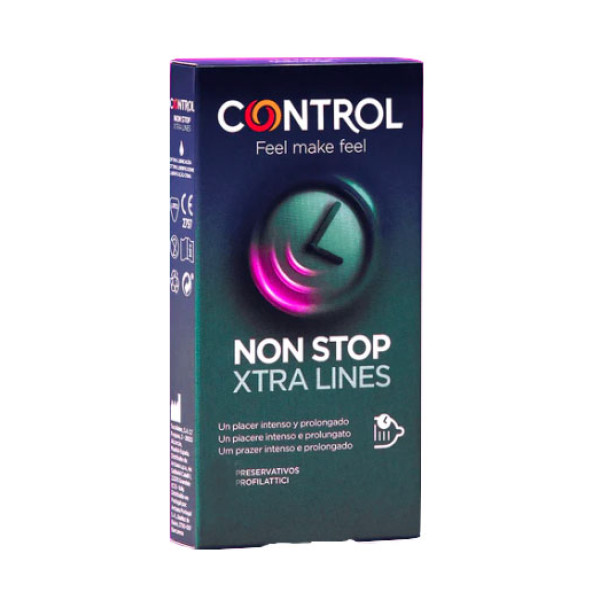 Control Non Stop Xtra Lines Preservativos X12