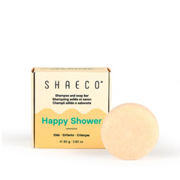 Shaeco Happy Shower Champô/Sabão Sólido Crianças 80G
