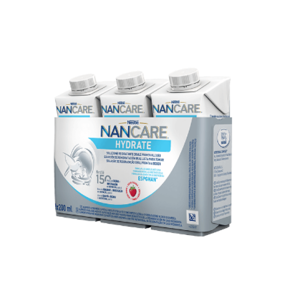 NanCare Hydrate Solução Rehidratante Oral 200ml X3