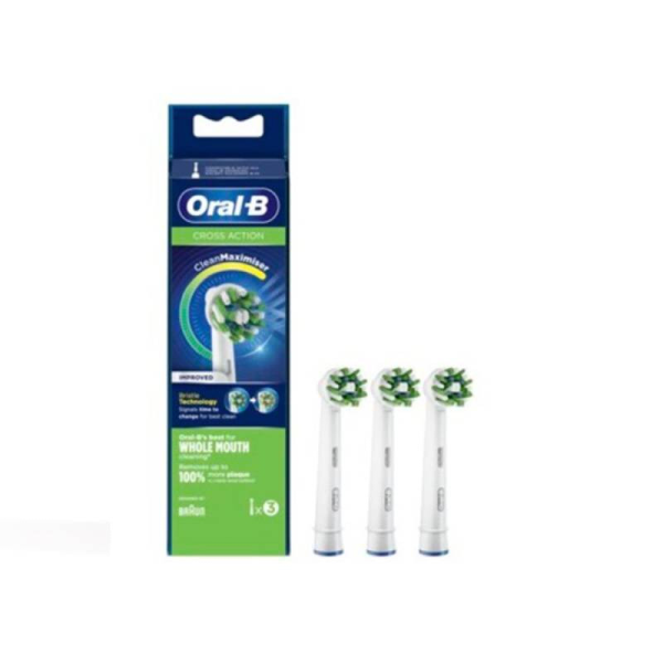 Oral B Cross Action Recargas Escova Elétrica x3