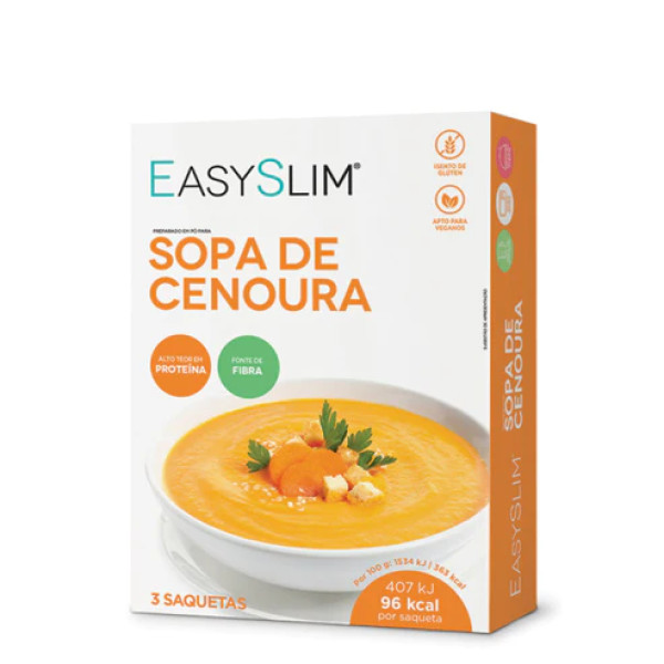 EasySlim Saquetas Sopa de Cenoura 26,5G X3
