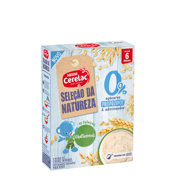 Nestlé Cerelac Seleção da Natureza Multicereais 0% Açúcar 6M 180G
