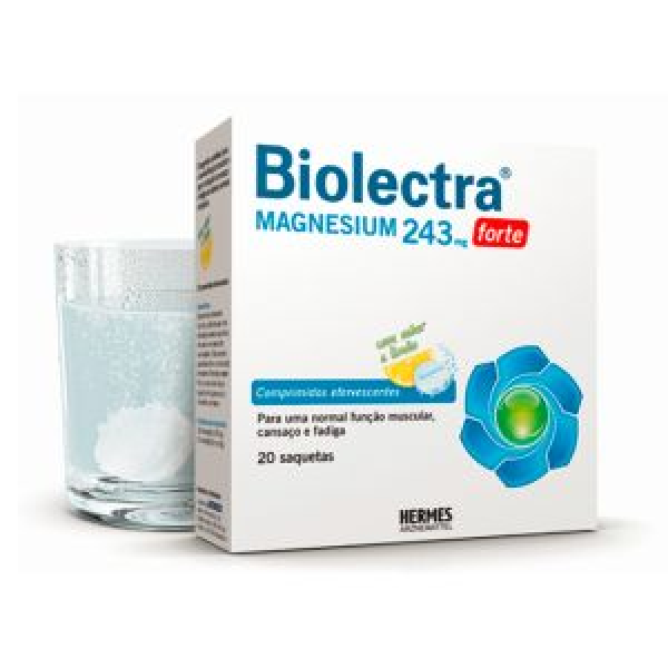 Biolectra Magnesio Comprimidos Forte Limão x20