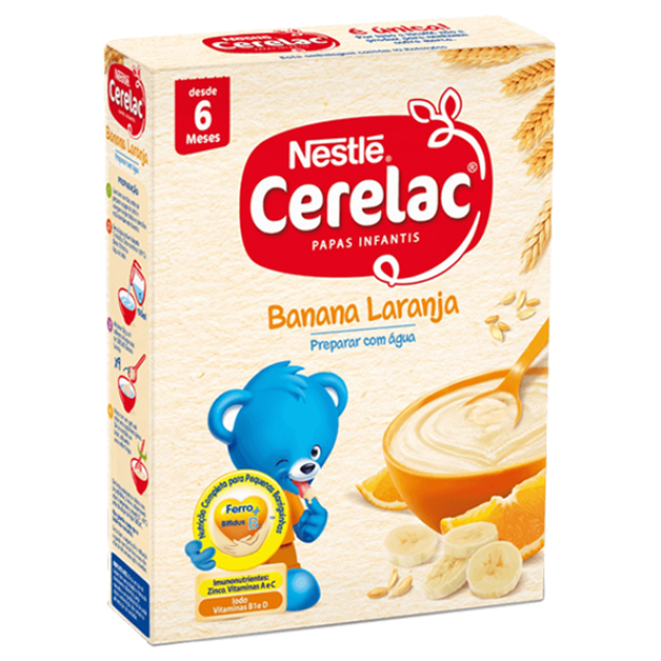 Nestlé Cerelac Papa Infantil Láctea Banana Laranja 250g