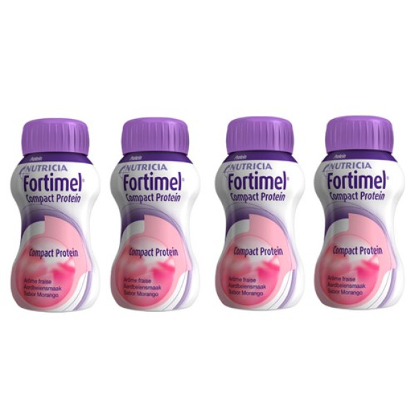 Fortimel Compact Protein Morango 125ml X4