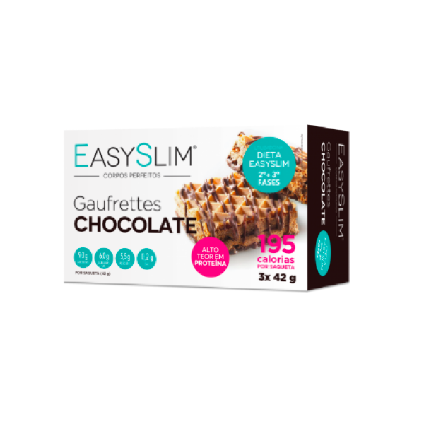 EasySlim Gaufrettes de Chocolate 42g x3