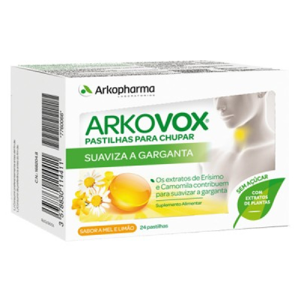 Arkovox Propólis+ Vitamina Sabor a Mel e Limão x24