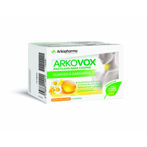 Arkovox Mel e Limão Pastilhas x24